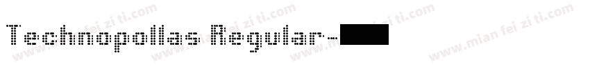 Technopollas Regular字体转换
